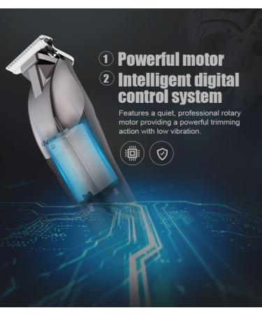 Professional Rechargeable Hair Clipper - Cordless T-Shaped Contour Finishing Tool for Precision Cutting - Black Electric Hair Cutting Tool - Buy Online on GoSupps.com