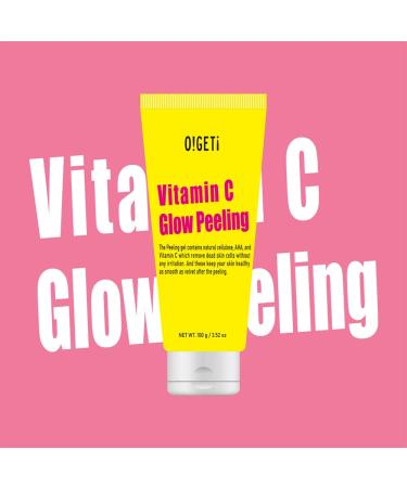 Vitamin C Glow Peeling Gel | Daily Deep Exfoliator for Smooth Hydrated Skin | 100g - Revitalizes & Cleanses - Buy Online on GoSupps.com