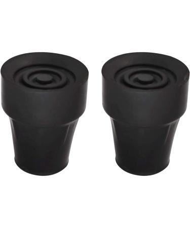Replacement Cane Tips  3/4 Inch  Black. 0.75 Inch (Pack of 2) - Buy Online on GoSupps.com