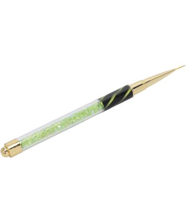 DIY Nail Art: Manicure Liner Pen with Cover Nail Rhinestone Picker and Dotting Pen for Nail Art Decoration (Green stripes (long pull cord)) - Buy Online on GoSupps.com