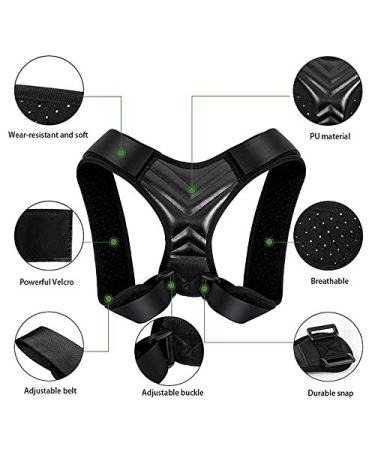 Jalzdieod Clavicle Back Support Shoulder Posture Corrector Men Back Belt M 391729A3 - Buy Online on GoSupps.com