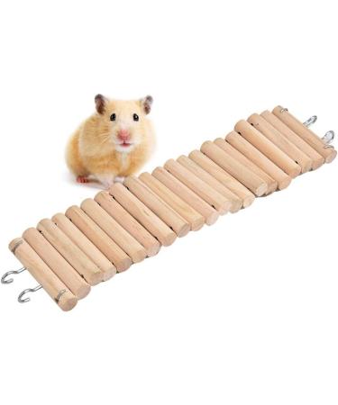 Wooden Hamster Ladder - Pet Suspension Bridge for Climbing and Swinging - Ideal for Mice, Gerbils, Chinchillas, and Parrots - Buy Online on GoSupps.com
