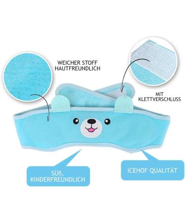 IceHOF Children's Cool Pads Set - Motif Gel Packs for Bruises & Swelling with Velcro Fastener - Bear & Cats Headband + 2 Compresses - Buy Online on GoSupps.com