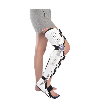 FoRes Knee Ankle And Foot Orthosis Hinged Knee Foot Support Brace Full Leg Stabilizer Orthosis Splint For Lower Limb Injuries Post Knee And Foot Protector Also Used For Achilles Pain Relief(RIGHT)