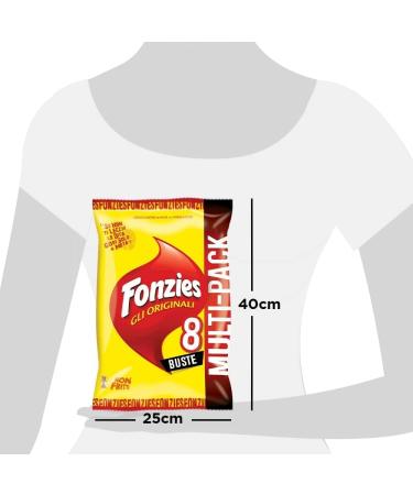  Fonzies Pack of 40 corn cheese paste sachets with cheese chips (5 chips per 8 sachets of 23g cheese shavings) - Buy Online on GoSupps.com