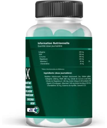 Powerful Anti-Inflammatory and Natural Analgesic | Protects Muscles and Joints | Regenerates Repairs and Prevents Injury | Turmeric Collagen Magnesium Chondroitin | 50U - Buy Online on GoSupps.com