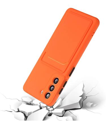 Tivenfezk Nadoli Silicone Case for Samsung Galaxy A34 5G - Ultra Thin Shockproof Scratch-Resistant Wallet TPU Cover with Credit Card Holder - Orange - Buy Online on GoSupps.com