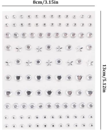 Eye Gems for Makeup Jewels Women Face Gems Stick on Rhinestones Face Jewelry for Makeup Party Accessory - Buy Online on GoSupps.com