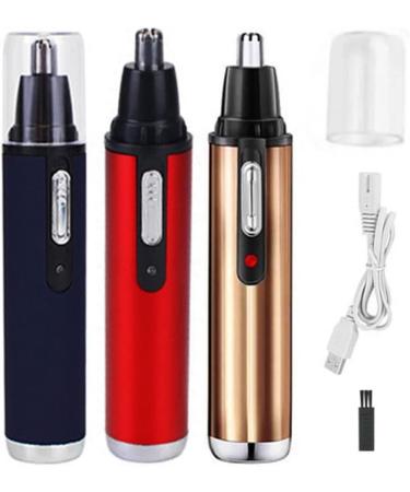Shop Travel-Friendly Nose Hair Trimmer - Painless Electric Ear Hair Removal for Men | Blue Grooming Tool - Buy Online on GoSupps.com