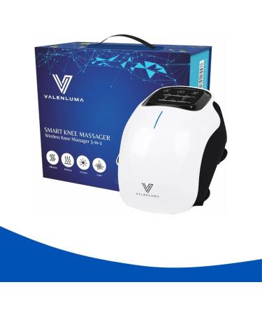 Cordless Smart Knee Massager 3-in-1 with Heat Vibration & Red Light Therapy - Adjustable Portable Relief for Knee Discomfort at Home Work & Travel - Buy Online on GoSupps.com