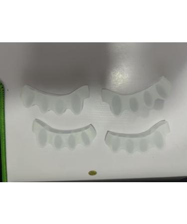 Silicone Toe Separators (2 Pair) - Toe Straighteners and Spacers for Curled, Overlapping Toes - Toe Stretcher for Toe Relaxation and Relief - Transparent Color - Buy Online on GoSupps.com