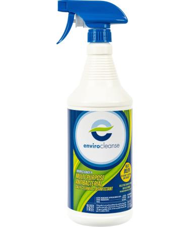 Envirocleanse-A Liquid Disinfectant | 32 oz Spray Bottle | Hypochlorous Acid Formula Contains No Bleach or Harsh Chemicals | Home Office Doctors Office | Kids & Pet Safe Use On All Hard Surfaces