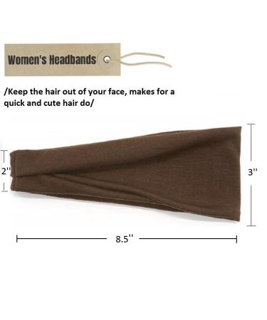AKTVSHOW 12 Pack Women's Short Hair Elastic Headbands for Workout Sports Yoga - Wide Thick Sweat Headbands for Exercise - Hair Accessories Set - Buy Online on GoSupps.com