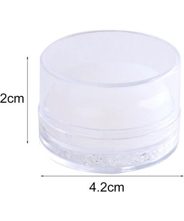 SANWOOD Nail Art Stamper - Non-Deformed Lightweight Silicone Seal for Manicure - Detachable Round Transparent Pink - Buy Online on GoSupps.com