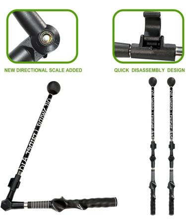 Golf Swing Trainer | Portable Golf Swing Master for Beginners | Improve Forearm Rotation & Shoulder Turn | Adjustable Exerciser Aid - Buy Online on GoSupps.com