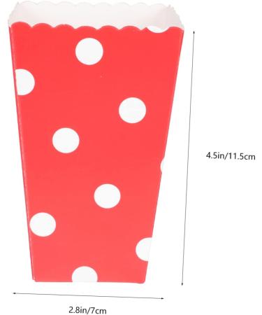 Mikinona 48pcs Popcorn Box Popcorn Cup Movie Night Supplies Containers Theater Supplies Candy Popcorn Stuff French Fries Holder Small Movie Theater Things Fried Paper Bucket - Buy Online on GoSupps.com