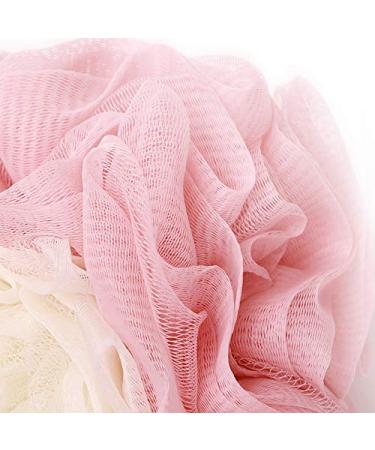 ZONGR Mesh Poufs Bath and Shower Sponge Loofahs Balls - Exfoliating Shower Supplies 2 Pack - Buy Online on GoSupps.com