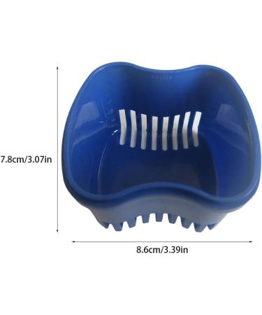 Denture Bath Box - Durable Artificial Tooth Retainer Case for False Teeth in Lake Green & Blue | International Shipping - Buy Online on GoSupps.com