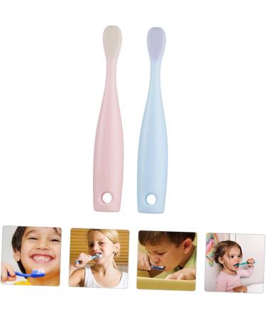 Minkissy 2-Pack Soft Manual Toothbrushes for Children - Gentle All-Round Cleaning for Toddlers & Babies - Ideal Kids Dental Care - Buy Online on GoSupps.com