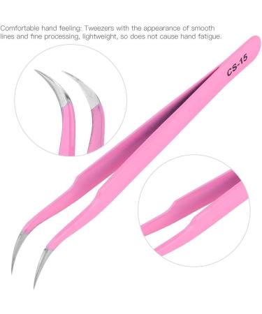 Eyelashes Extension Eyelash Tweezers Affordable Health Durable for Home Beautician(CS-15) - Buy Online on GoSupps.com