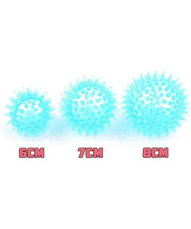 Hedgehog Massage Ball - Soft 6cm Stress Relief Ball with Knobs | Blue - Perfect for Tension Relief & Relaxation | International Shipping Available - Buy Online on GoSupps.com