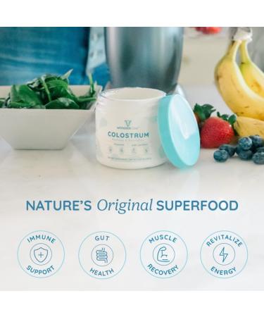 WONDERCOW Colostrum Supplement Powder - Gut Health Immune Support & Muscle Recovery | Natural Pure Bovine Colostrum Superfood - 60 Unflavored Servings - Buy Online on GoSupps.com