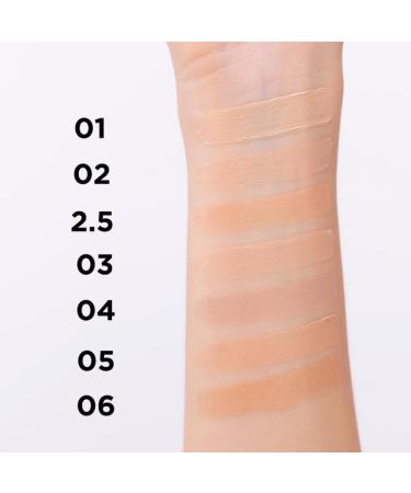 Eveline Cosmetics Liquid camouflage corrector No 02 water resistant makeup concealer with hyaluronic acid and vitamin E concealer dark circles nutrition and skin regeneration - Buy Online on GoSupps.com