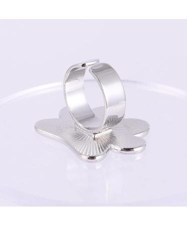 2-St Ring Palette Finger Ring - Nail Art Mixing Shell & Nail Polish Ring for Creative Nail Designs - Buy Online on GoSupps.com