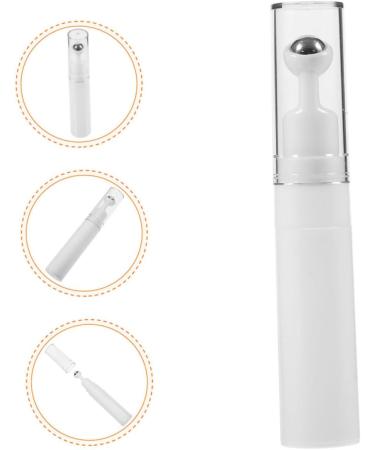 PLAFOPE Eye Cream Bottle Refillable Eye Serum Bottle Eye Cream Roller Eye Serum Empty Bottle Refillable Bottle Empty Roller Ball Applicator Refillable Roller Bottle Eye Cream Applicator 13.00X1.70X1.70CM White - Buy Online on GoSupps.com