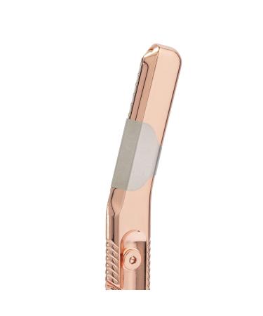 The Leaf Dermaplaner Rose Gold - Plastic-Free Facial Razor & Exfoliating Tool - Buy Online on GoSupps.com