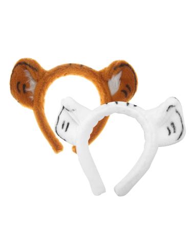FOMIYES Tiger Ears Headband - 2 Pack Animal Ears for Parties & Costumes | Perfect Gift - Buy Online on GoSupps.com