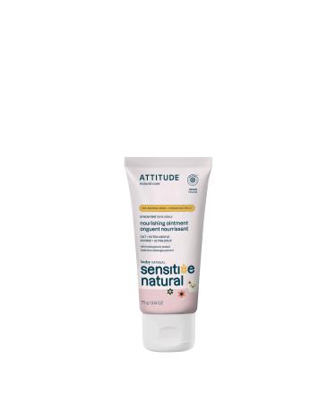 Attitude Protective Body Ointment Plant and Mineral-Based Ingredients Vegan and Cruelty-free Personal Care Products for Sensitive Skin Unscented 2.5 Fl Oz