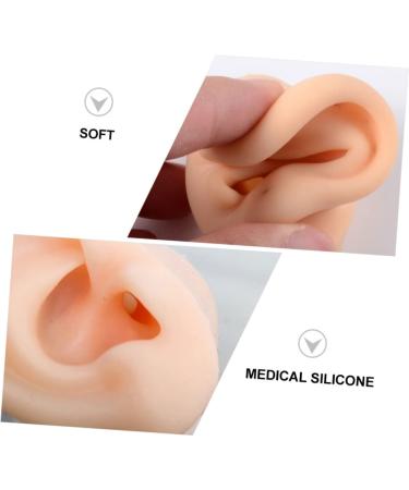 10 Pcs Silicone Ear Model Set for Body Jewelry Display and Piercing Mold - Light Yellow - Buy Online on GoSupps.com