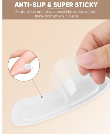 ONUEMP 6 Pairs Heel Grip Inserts & Metatarsal Pads - Silicone Foot Pads for Women & Men Blister Prevention & High Heel Comfort - Buy Online on GoSupps.com