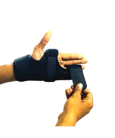 WITSOUL Boxer Finger Splint - Adjustable Brace for Pinky Ring Middle Metacarpals & Knuckles Gray Medium for Right or Left Hand - International Shipping Available - Buy Online on GoSupps.com