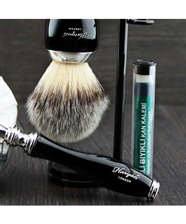 6 Pc Men's Shaving Kit - 3 Edge Razor Synthetic Badger Hair Brush Soap & Bowl Set - Perfect Gift for Grooming Enthusiasts - Buy Online on GoSupps.com