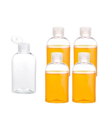 Kitchen GIMS Plastic Travel Bottles 3.4oz/100ml TSA Approved Travel Bottles Empty Squeeze Bottles with Flip Cap Travel Size Bottles for Shampoo Conditioner & Cosmetics (5 Pack)