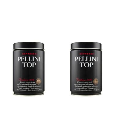 Pellini Caf moulu Top100% Arabica pour Moka 250g (Lot de 2)