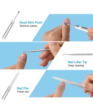 URAQT Toenail Clippers 4 Pcs Set - Heavy Duty Nail Trimmer Kit for Thick Nails, Ingrown Toenails - Includes Nail Lifter, Nail File, Precision Cuticle Scissors - Black - Buy Online on GoSupps.com
