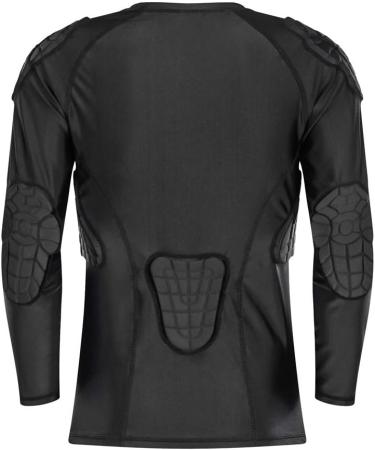 TUOY Youth Boys Padded Compression Shirt | Rib Chest Protector Long Sleeve | YL (Chest 28.5-30.5) - Buy Online on GoSupps.com
