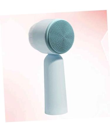 Beavorty Facial Brush Handheld Brush Silicone Bristles Soft Brush Clean Blue 5.5X12.5cm - Buy Online on GoSupps.com