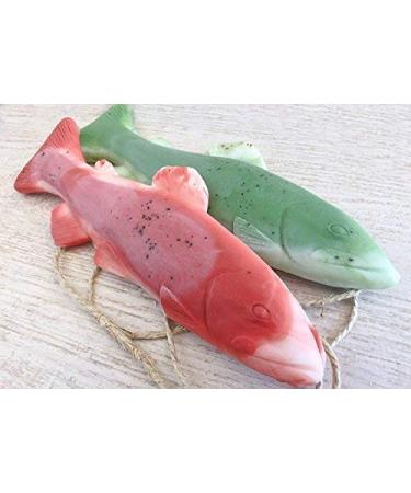 Trout Soap on a Rope - Handmade Peppermint Soap Bar (Pack of 3) | Stocking Stuffers | Made in the USA by Rope Soap Co - Buy Online on GoSupps.com