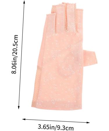 minkissy 1 Pair Sun Protection Half Finger Gloves Gloves Riding Gloves Uv Protection Gloves Sun Protection Gloves Summer Gloves Manicure Tools Anti-uv Miss Nylon - Buy Online on GoSupps.com