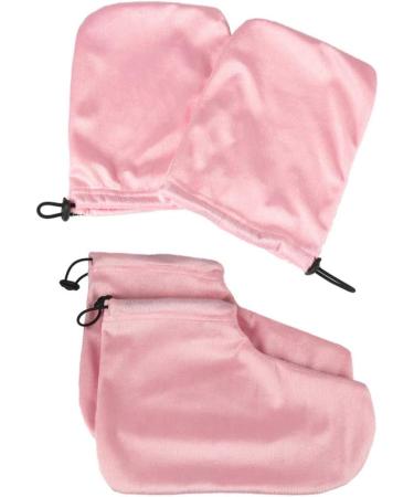 CALLARON 2 Pairs Gloves Heated Glives Parrafin Wax for Hands Paraffin Pedicure Mittens Kids Paraffin Treatments Warm Mittens Paraffin Wax Warmer Kit Nail Tech Accessories Foot Bag Manicure Pink - Buy Online on GoSupps.com
