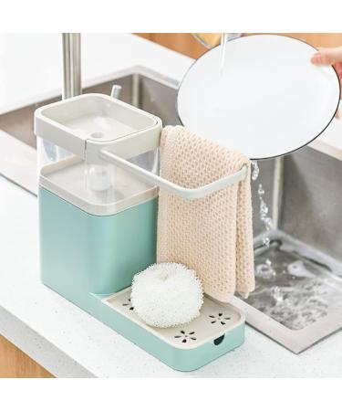 Multifunctional Liquid Detergent Pump Dish Soap Dispenser (Cyan), Cyan, Baby Blue, Baby Pink