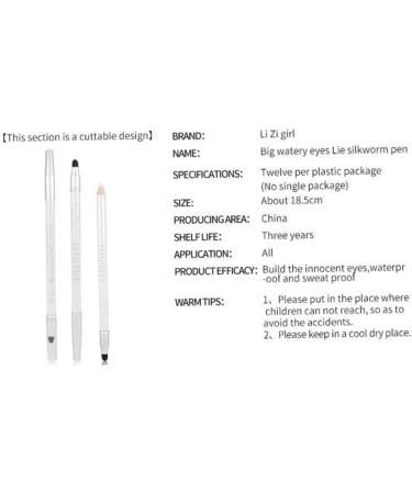 Housoutil Eye Shadow Pen 2pcs Lying Eye Head Lustre Pearly Shadow Double Pen Silkworm Makeup Lying Silkworm Pen mediumx2pcs Whitex2pcs - Buy Online on GoSupps.com