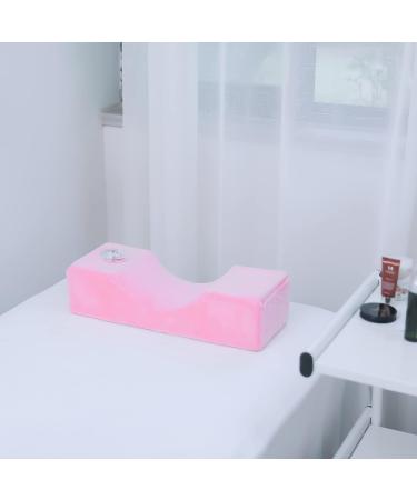 Memory Foam Beauty Eyelash Extension Neck Pillow with Makeup Pocket - Pink - Buy Online on GoSupps.com