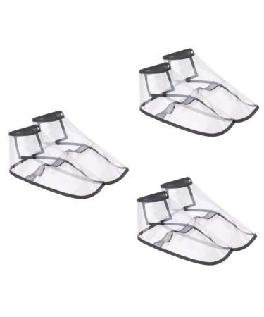 MAGICLULU 3 Pairs Shoe Covers Disposable Non Slip Haircut Cape Silicon Shoe Covers Hairdressing Tools Haircut Foots Barber Shoes Protection Hairdressing Accessories Modeling Shoe Protection