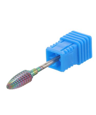 NUSITOU Manicure Tools Manicure Drill Bits Nail Art Drill Bits Drill Bits for Nails Cuticle Pusher Tool Women Manicure Supplies Nail Bit Acrylic Accessories Women's Tungsten Steel 5.4x1.2cm Colorful