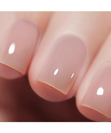 Vishine Nude Gel Polish Kit Sheer Milky Pink Jelly Transparent UV LED Gel Nail Gel Polish Varnish Nail Art DIY Saon 6Pcs 8ML C054 - Buy Online on GoSupps.com